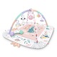 Център за занимания и подложка за игра "Happy Little One" със 7 играчки, 3 в 1, бързо сгъване, мека възглавница, материал Minky, 100x110x53 см, розов