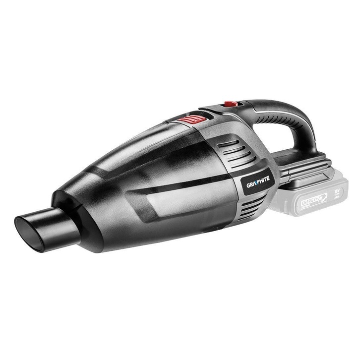 Преносима прахосмукачка, 2 в 1, 18V Li-ion, батерията не е включена, с аксесоари, HEPA филтър, Graphite Energy