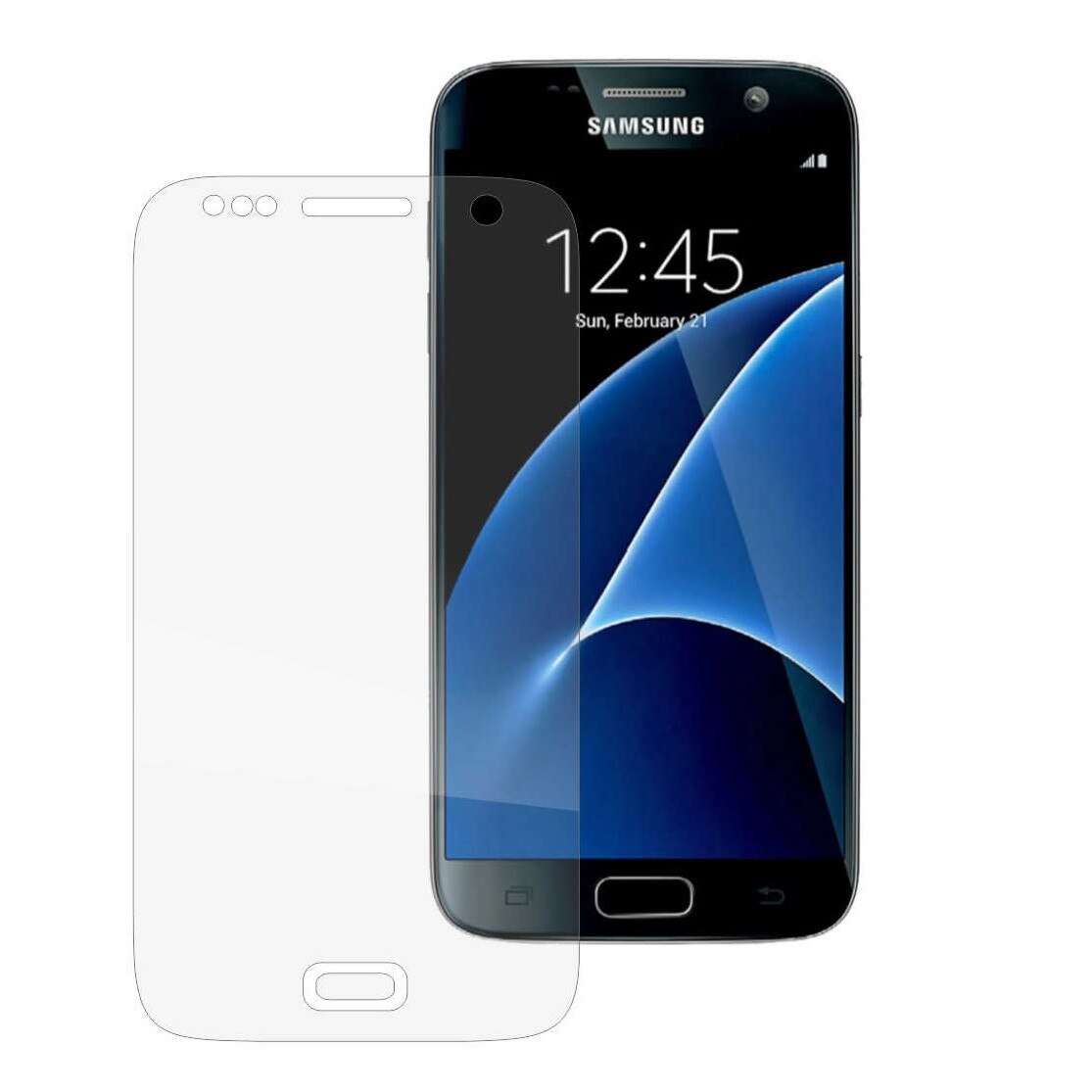 Samsung Galaxy S7 - Folie Protectie Ecran,Curbata si Adeziva,Invisible Skinz Ultra-Clear HD (Set 2 Folii)
