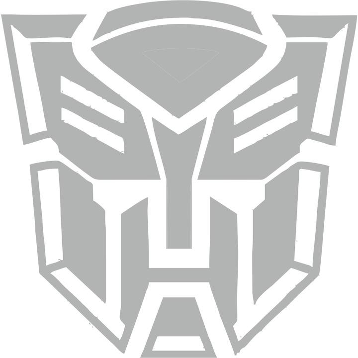 Sticker auto Bumblebee, Alb,15 cm