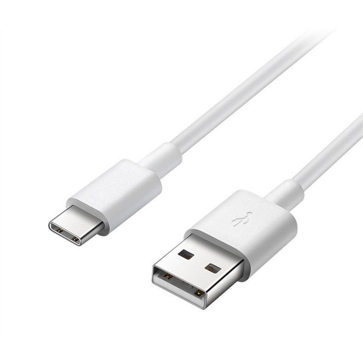 Cablu de date Nemo, USB-C, USB, Pentru Huawei HL1289, Incarcare rapida, 5A, 1 m, Alb