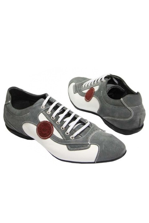 Мъжки обувки Roberto Zago 425, бяло-сиви, 42