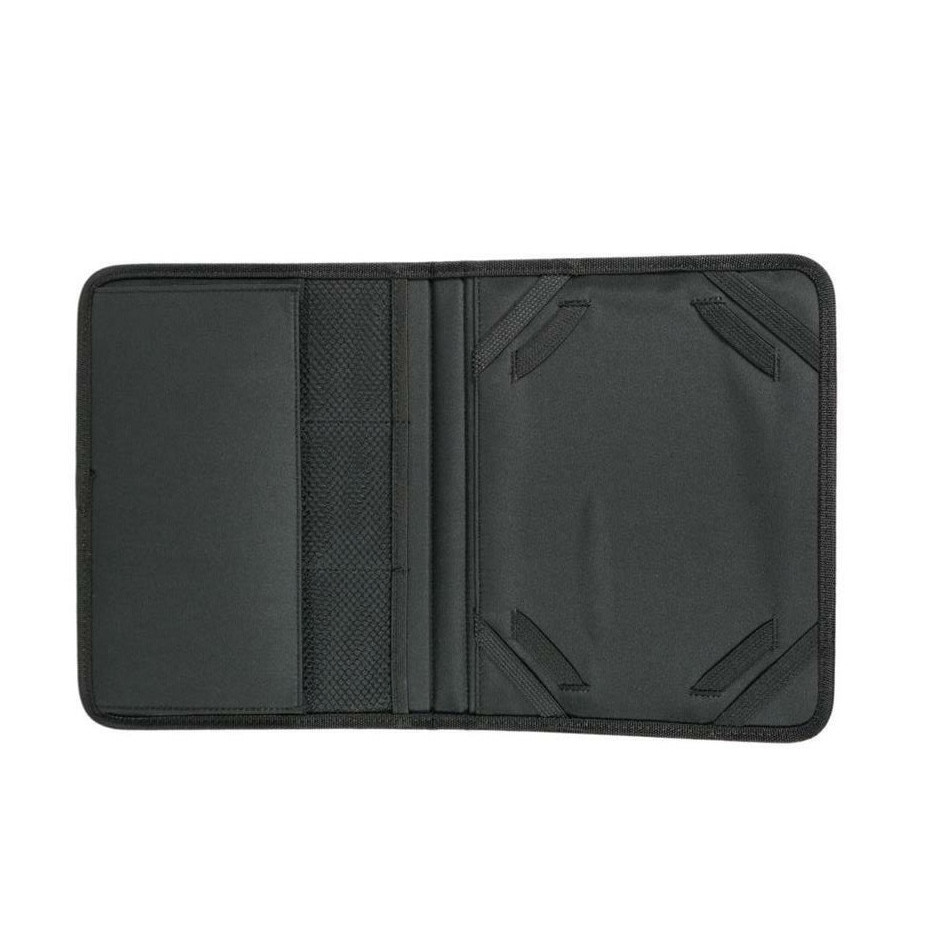 Husa universala pentru tablete, model tip Mapa, prevazuta cu organizator, Neagra