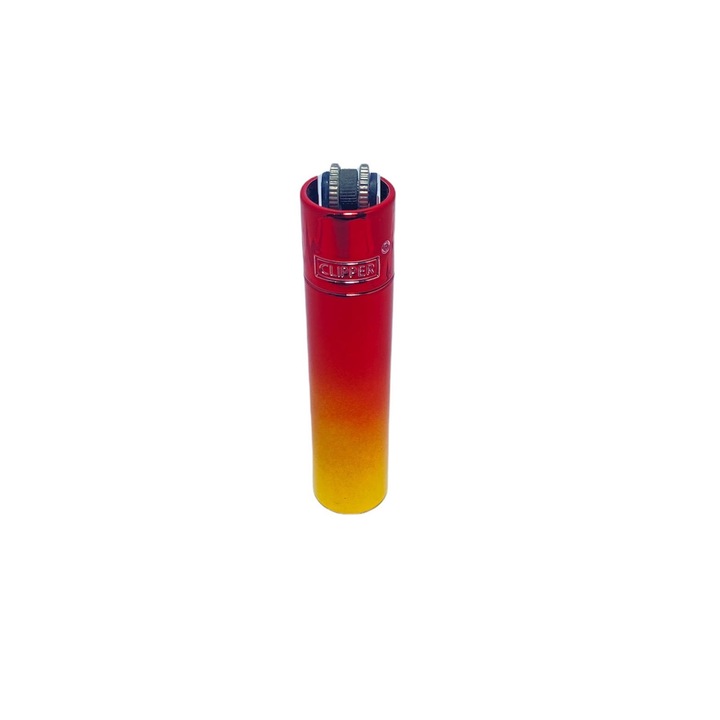 Bricheta Clipper metalica Red Orange, cutie metalica inclusa