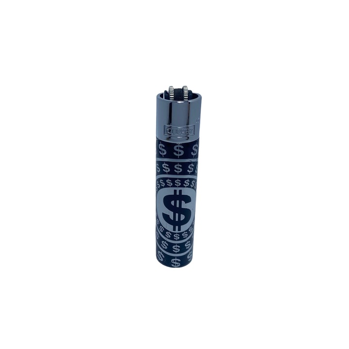 Bricheta Clipper metalica Silver Dollar, cutie metalica inclusa