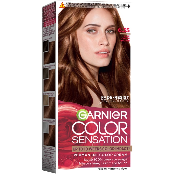 Garnier Color Sensation Дълготрайна боя за коса, 6.35 Златен махагон