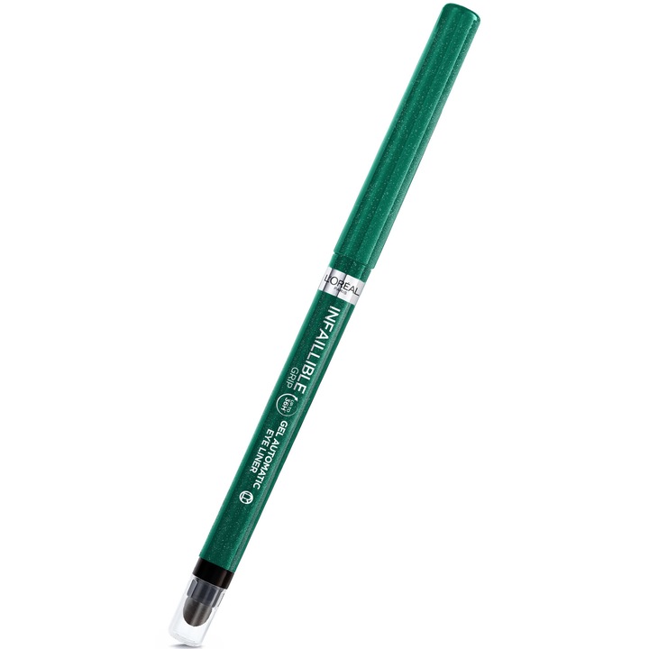 Creion mecanic de ochi Gel L'Oreal Paris Infaillible 36H Grip Emerald Green, 1.2