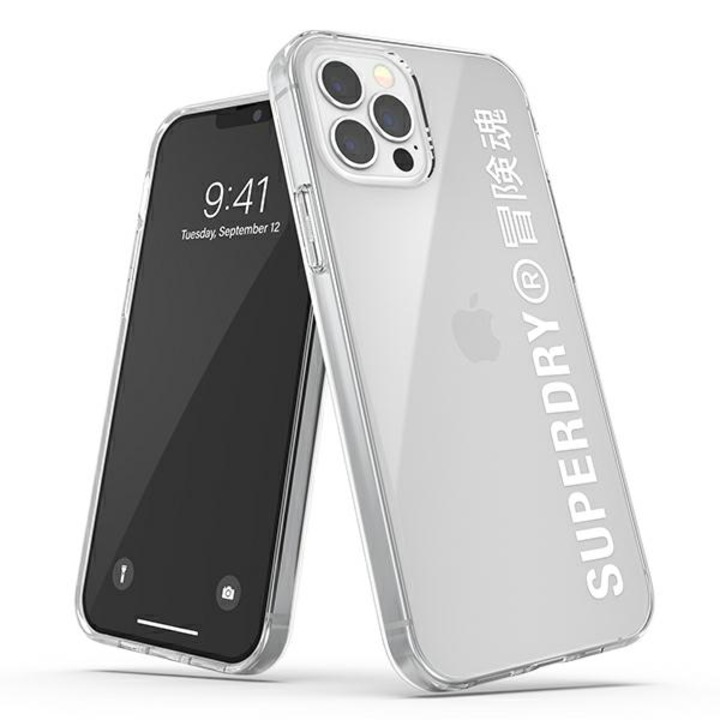 Калъф за телефон, SuperDry, SUP000021, съвместим с Apple iPhone 12 Pro, бял