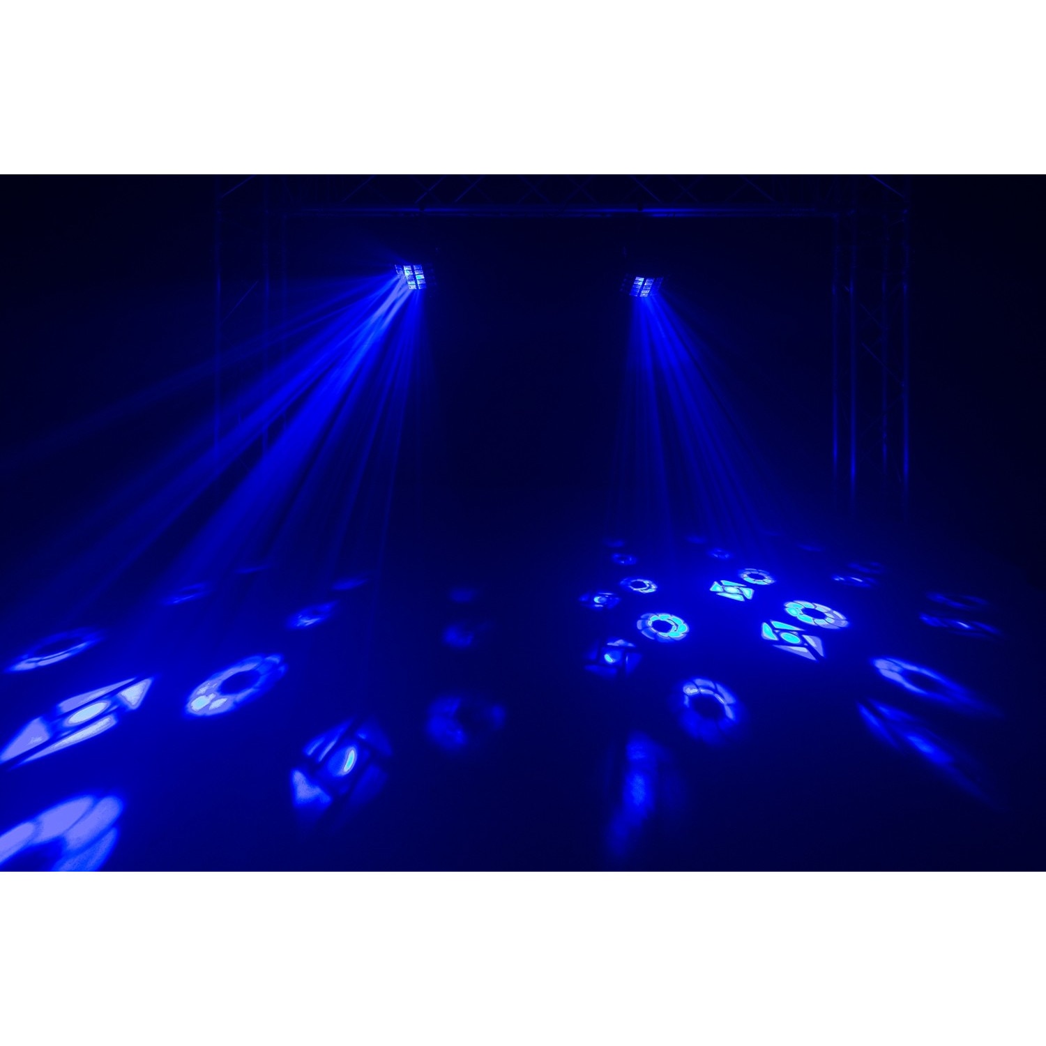 Efect de lumina Gobo Derby cu UV si stroboscop, RGBW, DMX, BeamZ eMAG.ro