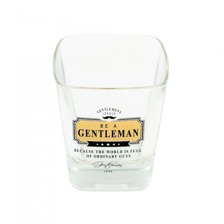 Whiskys pohár "BE A GENTLEMAN"