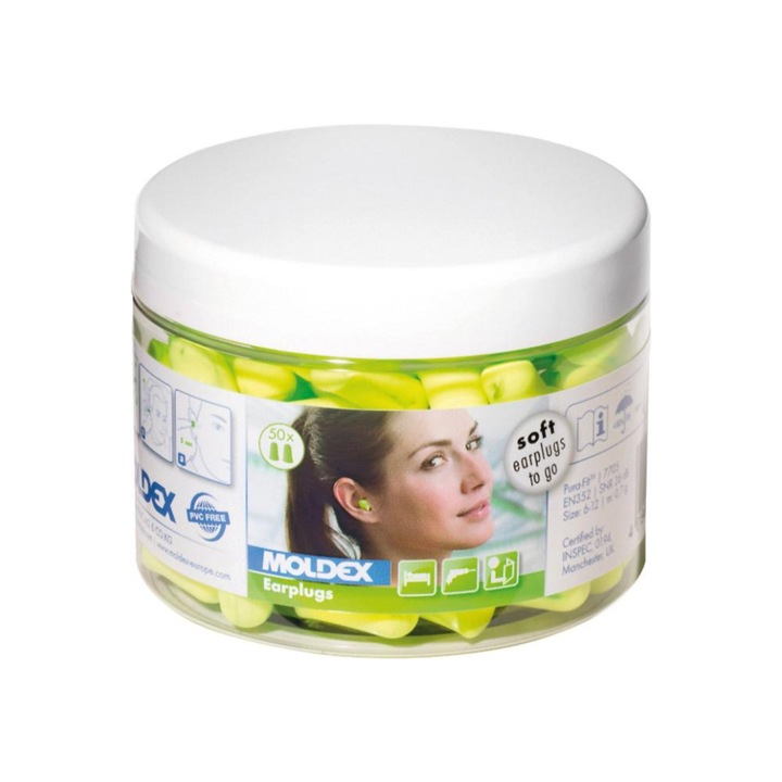 Set 50 Dopuri pentru urechi, Moldex, Verde