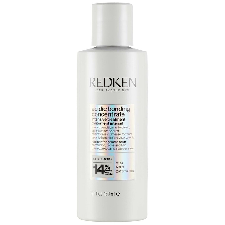 Лечение, за възстановяване на увредена коса Redken Acidic Bonding Concentrate, подходящо за всички типове коса, 150 мл