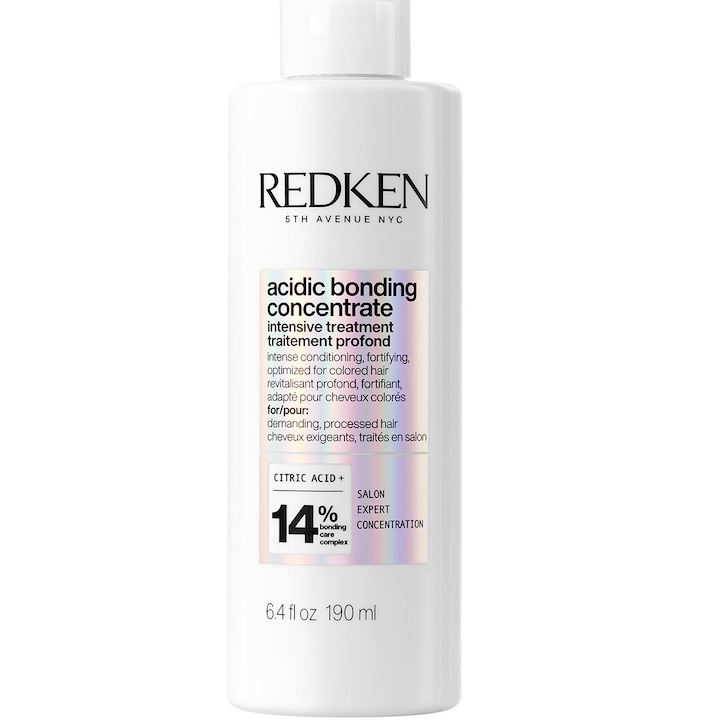 Tratament pre-sampon Redken Acidic Bonding Concentrate, repara parul deteriorat si creste rezistenta acestuia inca de la prima utilizare, potrivit pentru toate tipurile de par, 190 ml