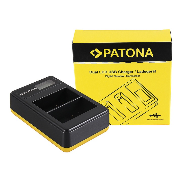 Nikon EN-EL15 D600 Patona LCD dupla töltő