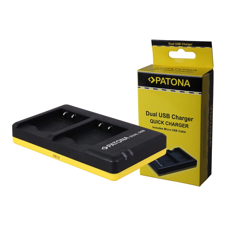Patona Sony NP-BN1 BN1 Dual Quick-akkumulátor töltő Mikro USB kábellel