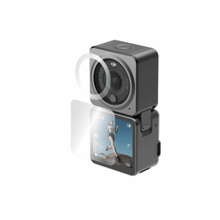 Set de 2 folii de protectie Clasic Smart Protection pentru DJI Action 2 Combo doar display