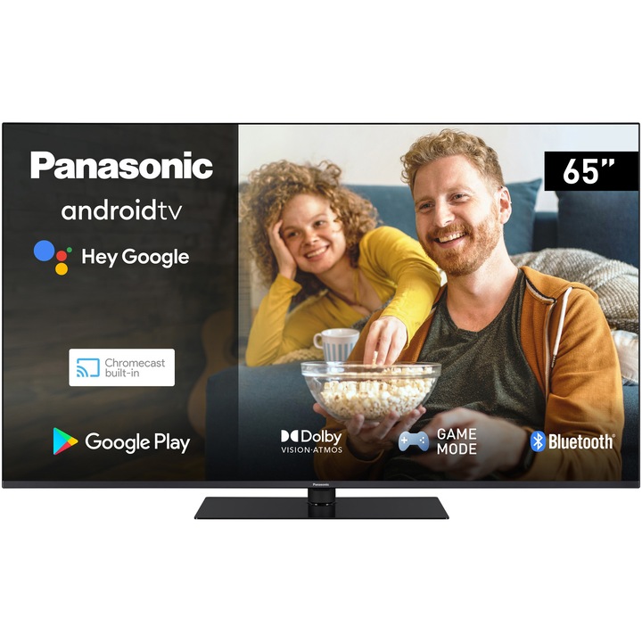 Televizor Panasonic LED TX-65LX650E, AndroidTV, 164cm, 4K Ultra HD, Clasa E