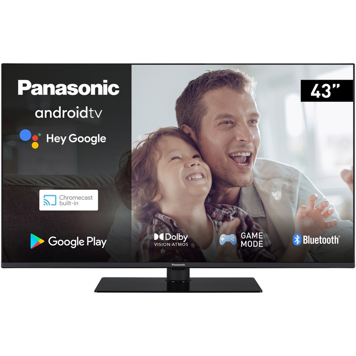 Televizor Panasonic LED TX-43LX650E, AndroidTV, 108cm, 4K Ultra HD, Clasa F
