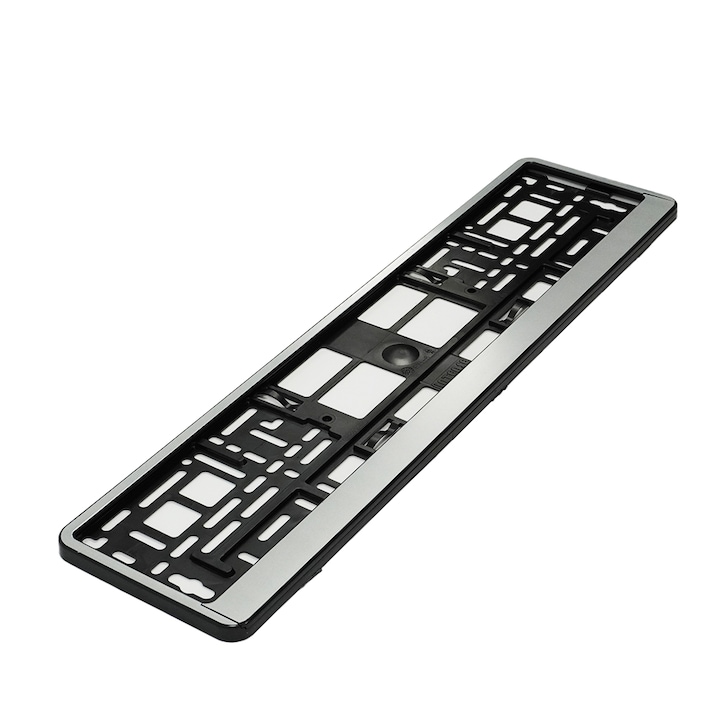 Suport pentru numar inmatriculare auto Mega Drive 45187, cromat, polipropilena