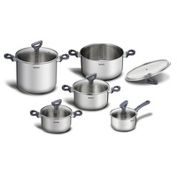 Set 10 piese Tefal Daily Cook, inductie, sistem de gradatie, capac de sticla
