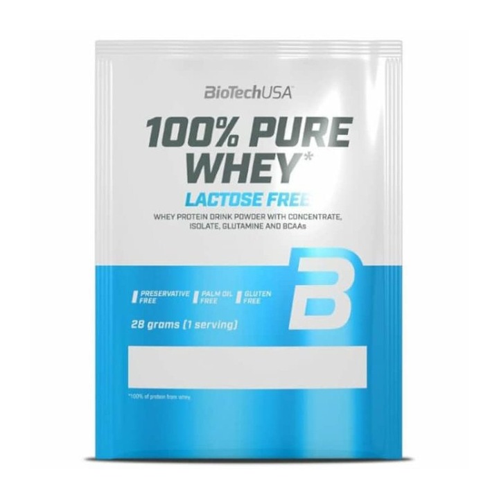 BioTechUSA 100% Pure Whey Lactose Free 28g Banán ízű
