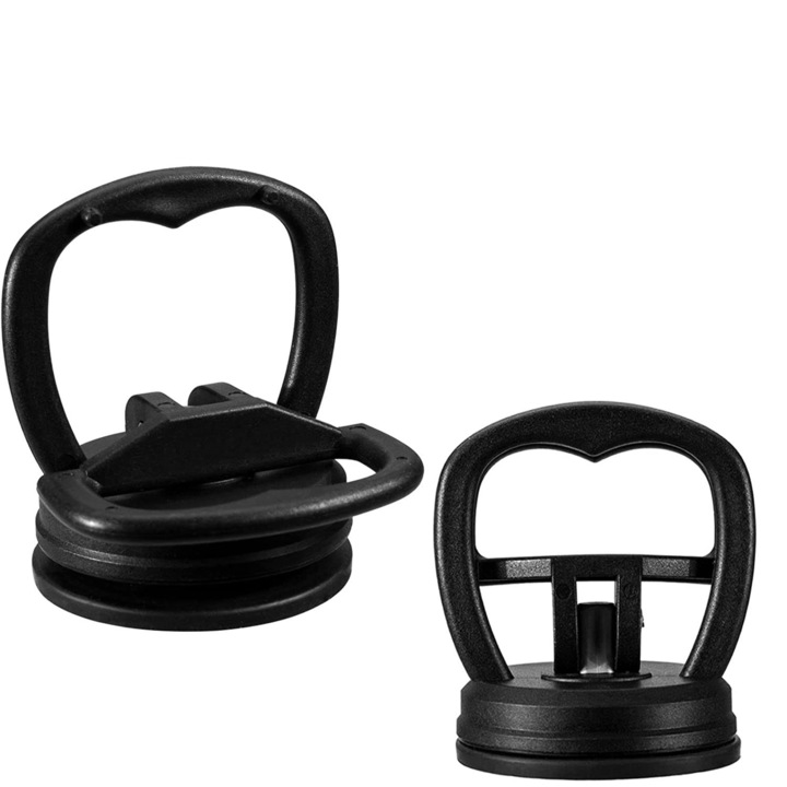 Set 2 ventuze masina, YATOVUR, Plastic, 2.15'', Negru