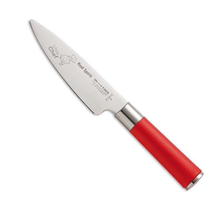 Cutit forjat pentru copii, F. Dick Little Chef Red Spirit, lama 15 cm