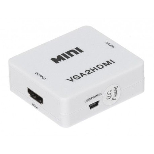 VGA видео и аудио към HDMI мини конвертор - eMAG.bg