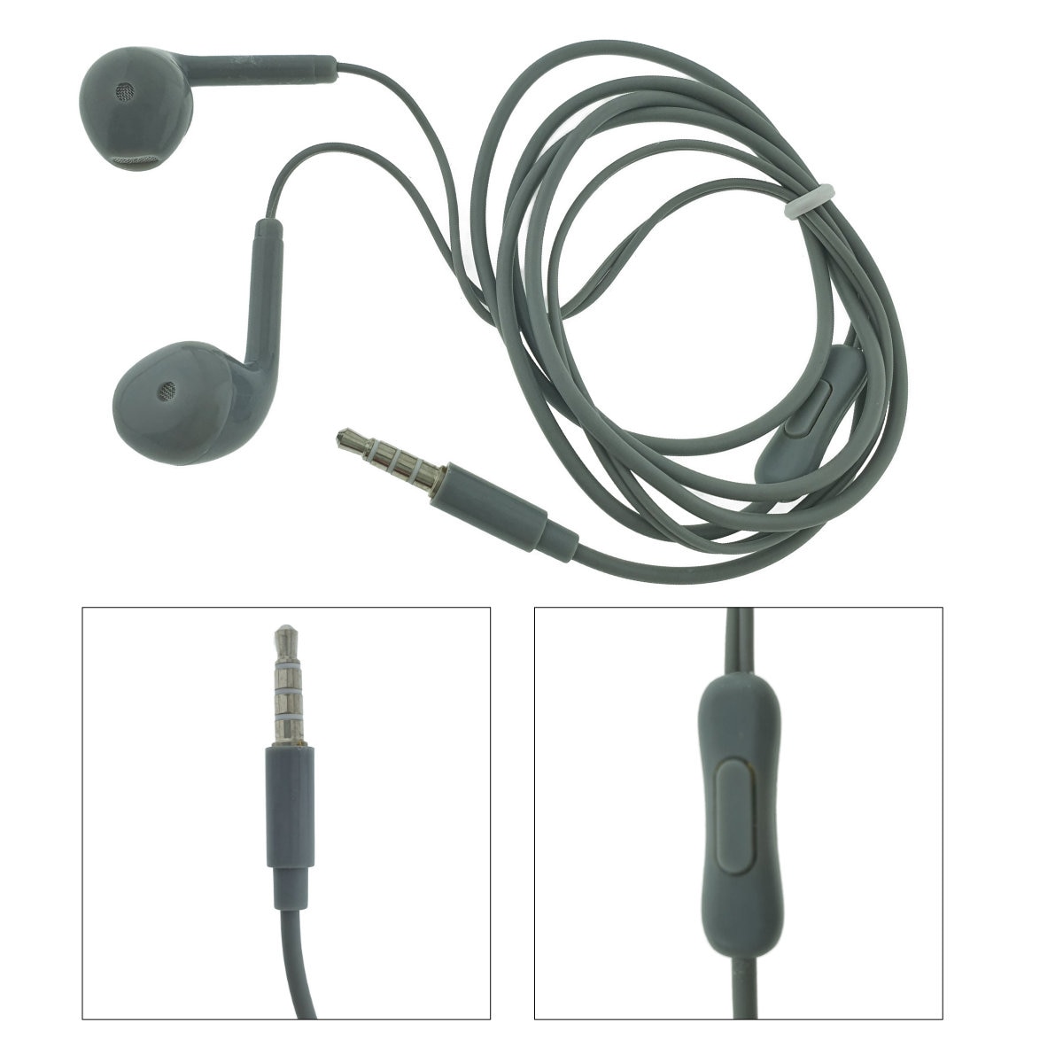 Description Pat wealth Casti in-ear cu microfon, U19-GR, conector jack 3.5mm, control pe fir,  lungime cablu 100 cm, gri - eMAG.ro