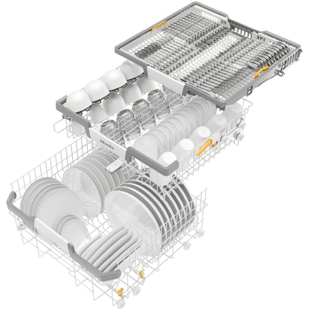 Masina de spalat vase incorporabila Miele G 7110 SCi EDST, 14 seturi, 10 programe, AutoDos cu PowerDisk, EcoPower, Miele@Home, Clasa B, 60 cm