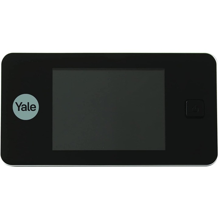 Vizor electronic Yale DDV500, Display LCD 3.2", Senzor miscare, Unghi vizualizare 110°, 38-110 mm grosime usa, Black