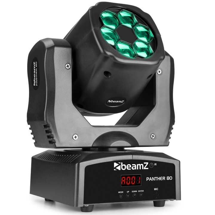 BeamZ Panther 80 DMX robotlámpa 6x 12W 4-in-1 CREE RGBW LED