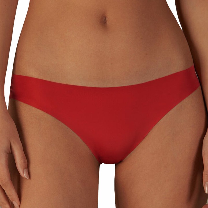 Безшевни менструални бикини, Linovit, Тип Slip, Бързо попиващи, Размер XL, Червени
