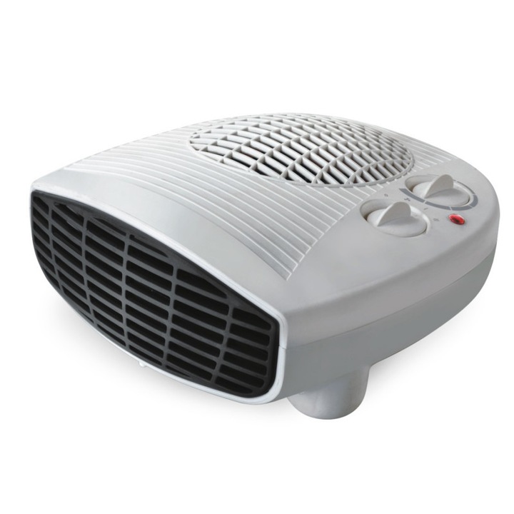 Ventilátoros Hősugárzó Voltz V51970E, 2000W, 3 üzemmód, Állítható termosztát, Fehér