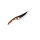 Cutit japonez, lucrat manual, 27,5 cm, maner maro