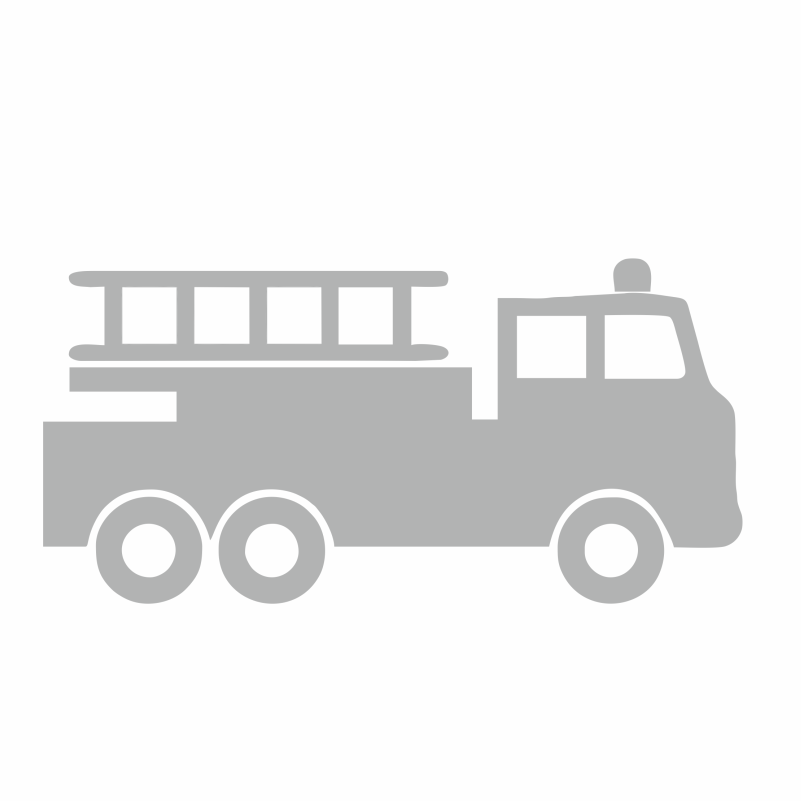 Стикер за кола Пожарна кола, Бял, 15 см - eMAG.bg