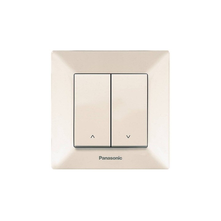 Intrerupator pt jaluzele, arkedia slim, bej