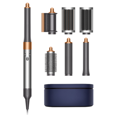 Ondulator Multistyler Dyson HS05 Airwrap Complete Long, 3 trepte de viteza, 3 trepte de temperatura, Nichel-Cupru