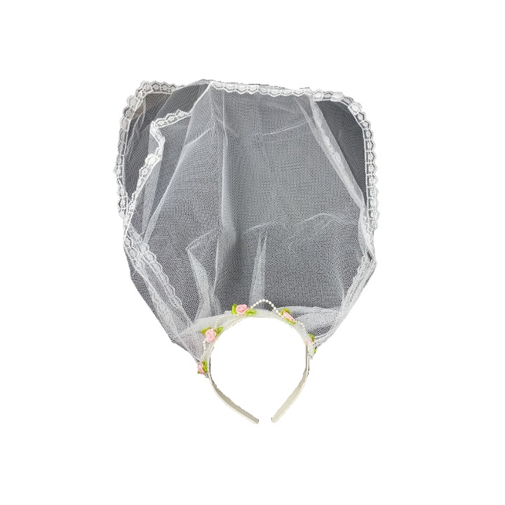 Coronita cu voal alb pentru petrecerea burlacitelor, Smiffy