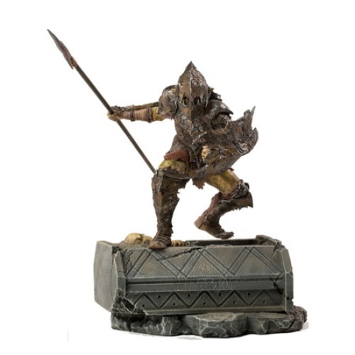 Figurina Iron Studios Movies Lord of The Rings Armored Orc, 19.8 cm