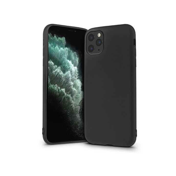 Husa telefon pentru Apple iPhone 11 Pro, Negru, Plastic