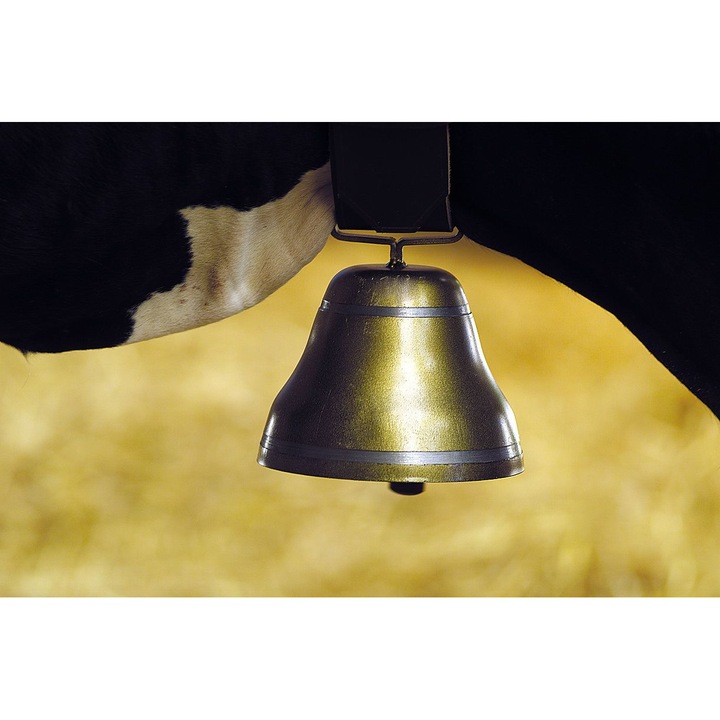 Clopot din otel, Rotund, 145mm, Auriu