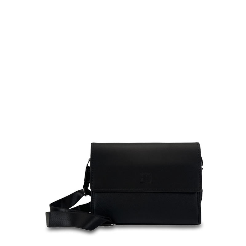 Geanta pentru laptop Hunter, 10 inchi, Stil casual, Piele ecologica, Negru