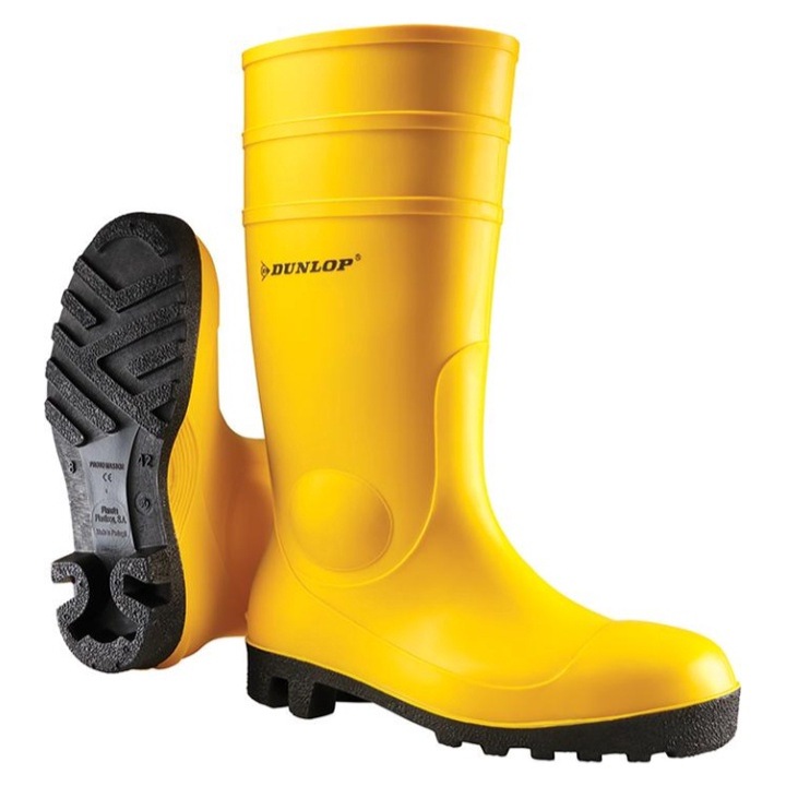 Cizme de protectie S5, Dunlop, PVC galben, 142YP Galben 41