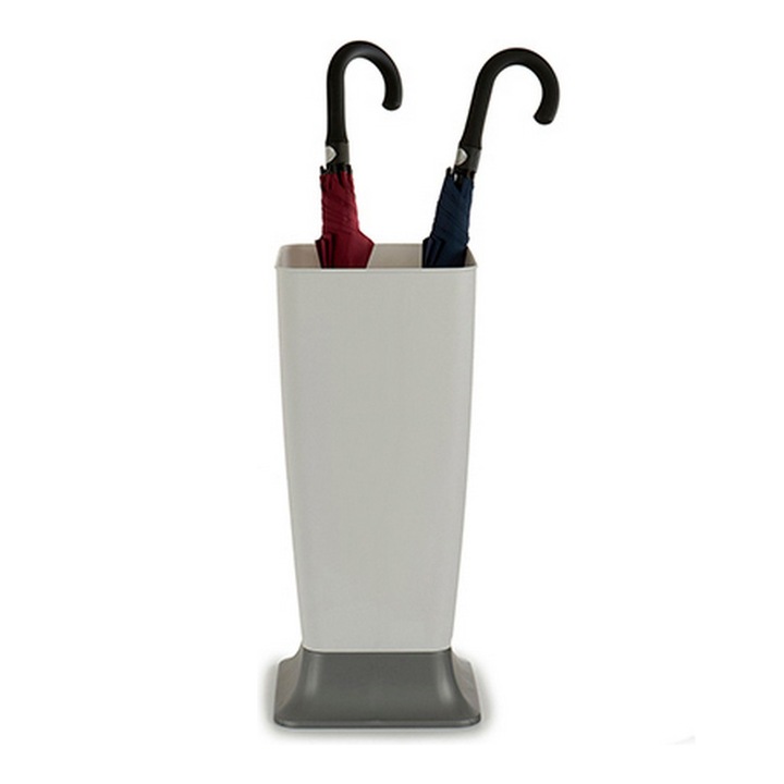 Поставка за чадъри Stefanplast, Бяла, Пластмасова, Квадратна