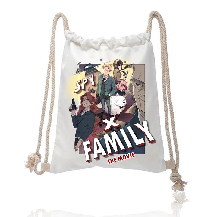 Rucsac personalizat anime spy x family, 34 x 44 x 1 cm