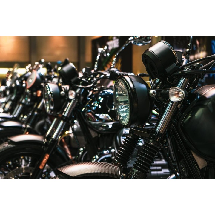 PVC öntapadó tapéta - Motorkerékpárok részletei az első tervben, 100 x 150 cm