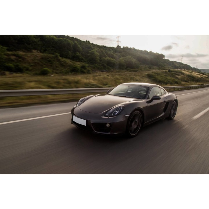 PVC öntapadó tapéta - Racing Car Speeding On The Highway, 100 x 150 cm