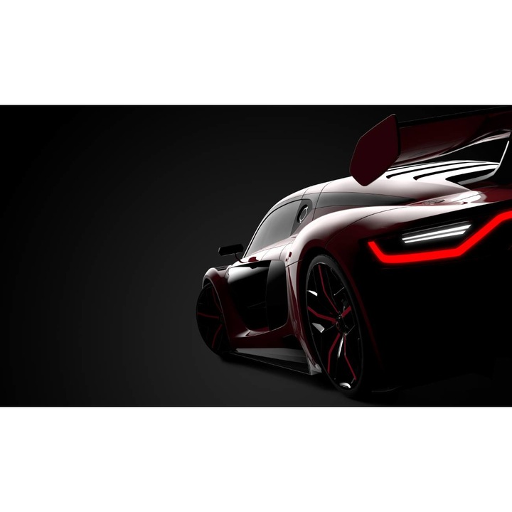 Öntapadó PVC tapéta - Modern Black Car, 100 x 150 cm