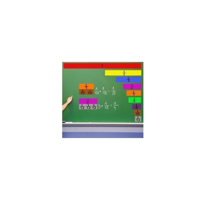 Set magnetic pentru fractii, +6 ani, Multicolor